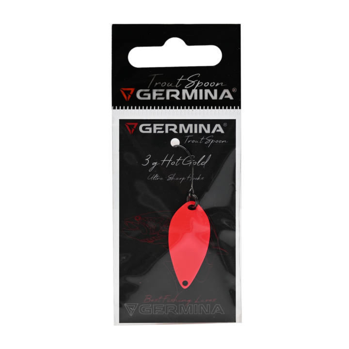 Błystka Wahadłowa GERMINA Trout Spoon 3g - Hot Gold