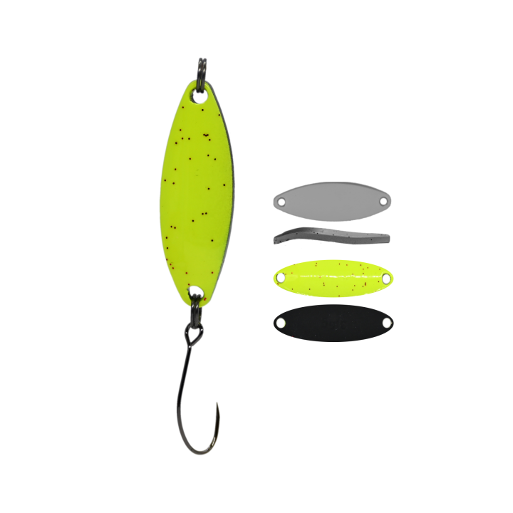 Błystka Wahadłowa GERMINA Trout Spoon 3.5g - Lemonade