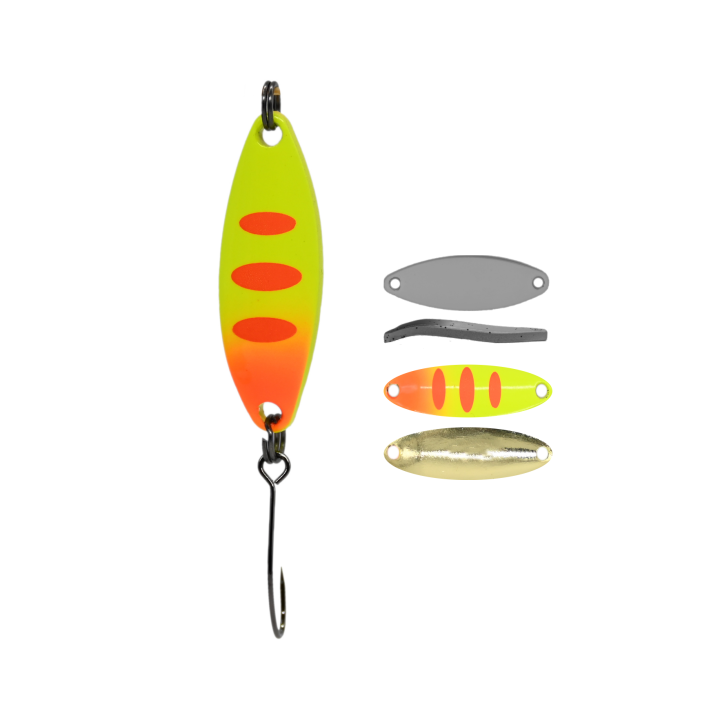 Błystka Wahadłowa GERMINA Trout Spoon 3.5g - Orange Tiger