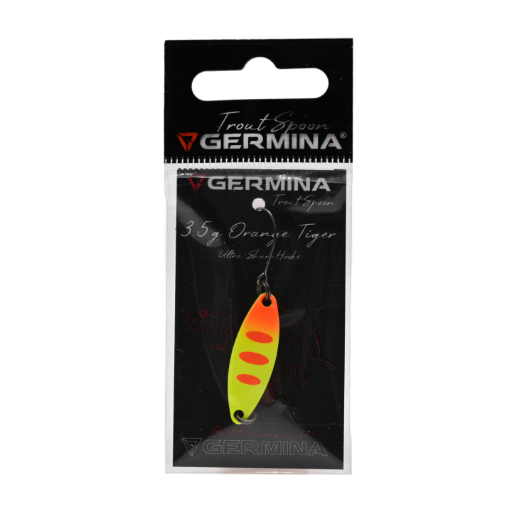 Błystka Wahadłowa GERMINA Trout Spoon 3.5g - Orange Tiger