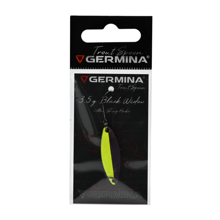Błystka Wahadłowa GERMINA Trout Spoon 3.5g - Black Widow