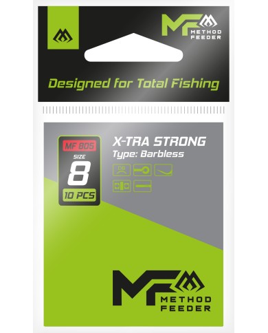 Haczyki MIKADO X-tra Strong - roz. 6 bez zadziora - op.10szt. Haczyki MIKADO X-tra Strong - roz. 6 bez zadziora - op.10szt.