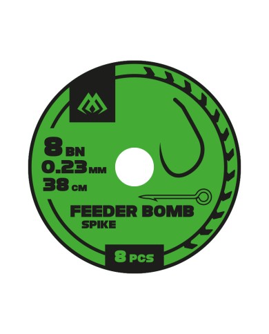 Przypony MIKADO Feeder Bomb z Igłą - hak 14 żyłka 0.18mm/38cm - op. 8 szt. Przypony MIKADO Feeder Bomb z Igłą - hak 14 żyłka 0.18mm/38cm - op. 8 szt.