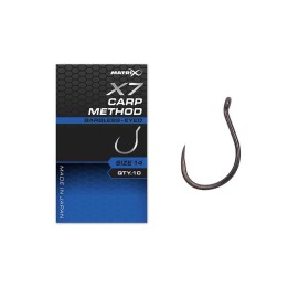 Haczyki MATRIX X7 Carp Method Barbless - roz. 14