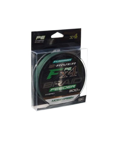 Plecionka FLAGMAN S-River PE Hybrid Braid X4 Feeder Moss Green 300m - 0,16mm Plecionka FLAGMAN S-River PE Hybrid Braid X4 Feeder Moss Green 300m - 0,16mm