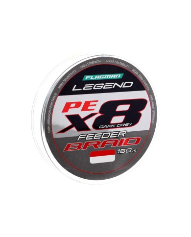 Plecionka FLAGMAN Legend Feeder Braid X8 Dark Grey 150m - 0,14mm Plecionka FLAGMAN Legend Feeder Braid X8 Dark Grey 150m - 0,14mm