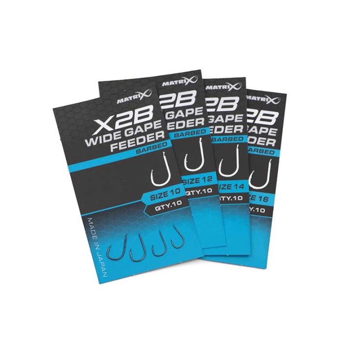 Haczyki MATRIX X2B Wide Gape Feeder Barbed - roz. 12