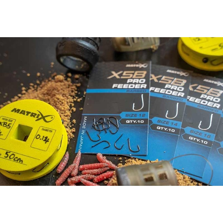 Haczyki MATRIX X5B Pro Feeder Barbed - roz. 12