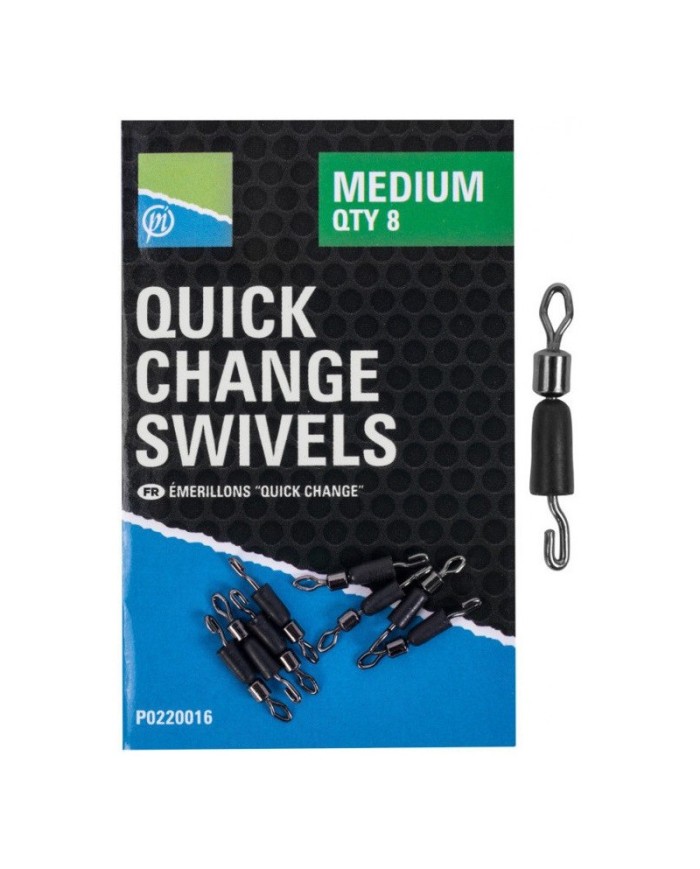 Szybkozłączka Preston Quick Change Swivels – Small Szybkozłączka Preston Quick Change Swivels – Small