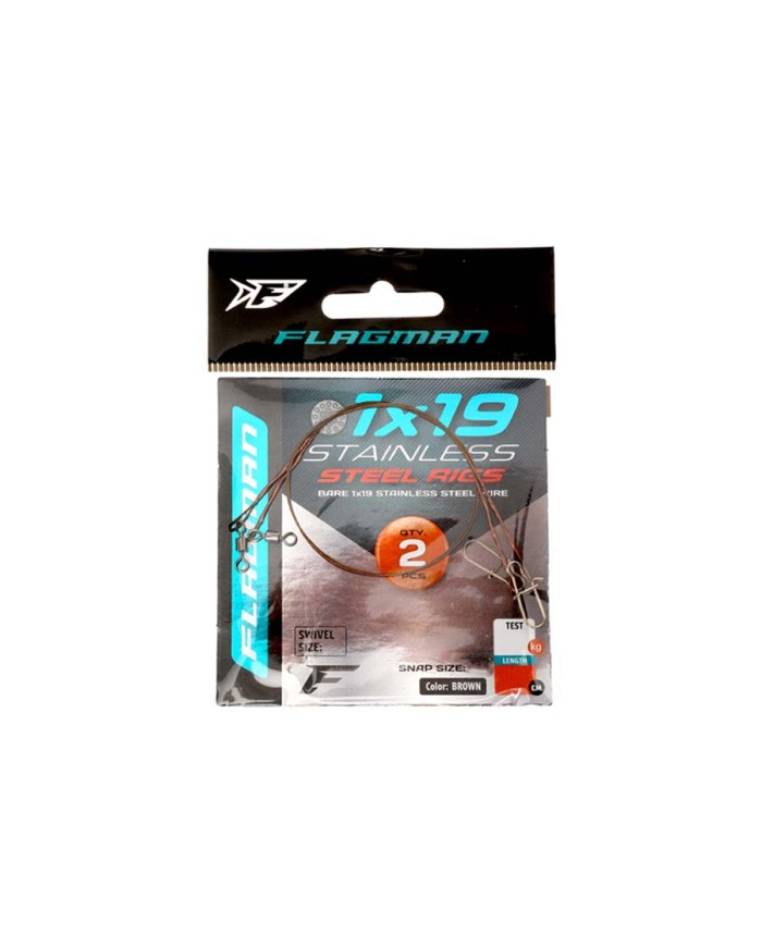 Przypon stalowy FLAGMAN X19 5kg 15cm - 2 szt.