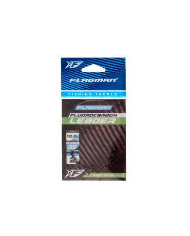 Przypon Fluorocarbon FLAGMAN 0,55mm 25cm 12,6kg - 2 szt.