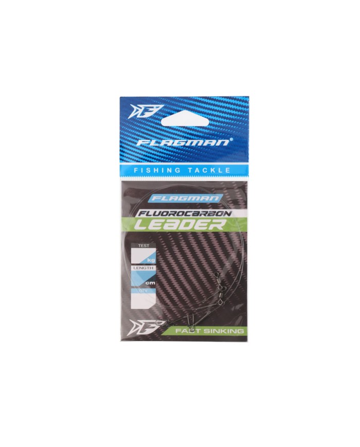 Przypon Fluorocarbon FLAGMAN 0,35mm 25cm 7,2kg - 2 szt.