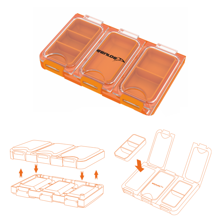 Pudełko wędkarskie GENLOG Mini Case Connection