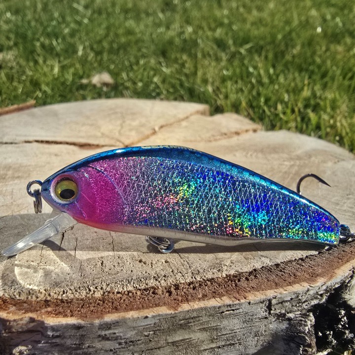 Wobler GERMINA Flat Minnow 6.4cm 7.6g Blue