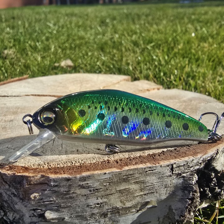 Wobler GERMINA Flat Minnow 6.4cm 7.6g River Trout