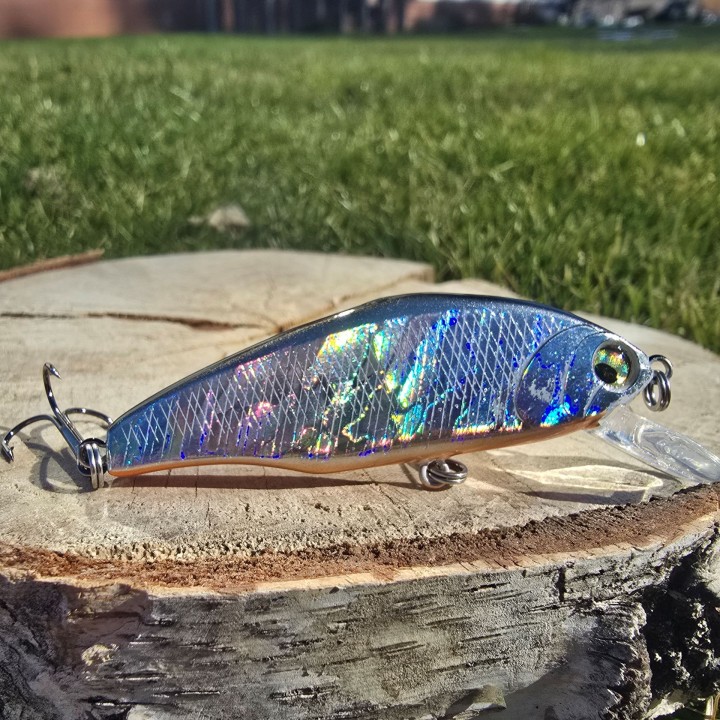 Wobler GERMINA Flat Minnow 6.4cm 7.6g Silver