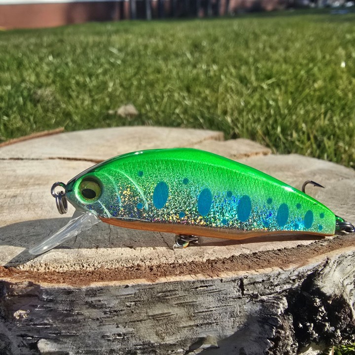 Wobler GERMINA Flat Minnow 6.4cm 7.6g Young Trout