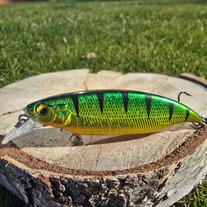 Wobler GERMINA Panic Minnow 9cm 12g Gold Perch - Floating