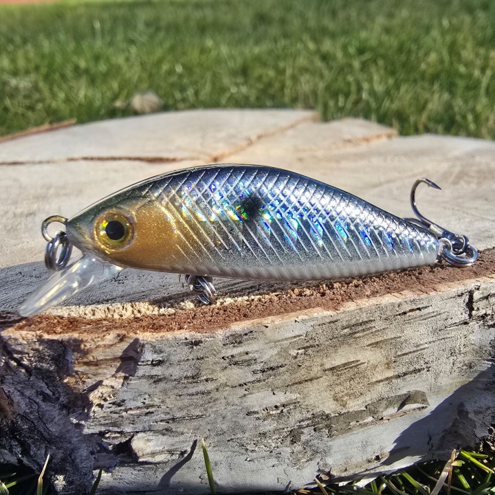 Wobler GERMINA Micro Fish 4.5cm 4g Black Perch - Slow Sinking