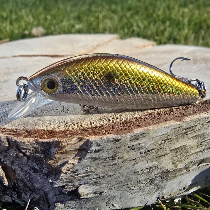 Wobler GERMINA Micro Fish 4.5cm 4g Gold Bleak - Slow Sinking