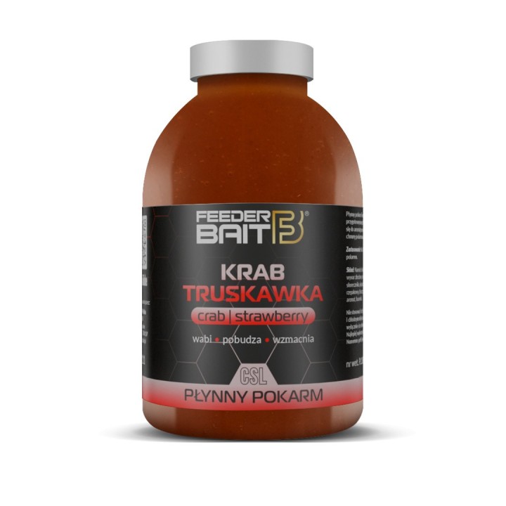 Zalewa FEEDER BAIT 250ml - Krab & Truskawka