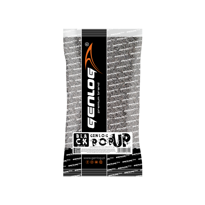 Zanęta GENLOG POP-UP Black 1kg Płoć / Krąp / Leszcz
