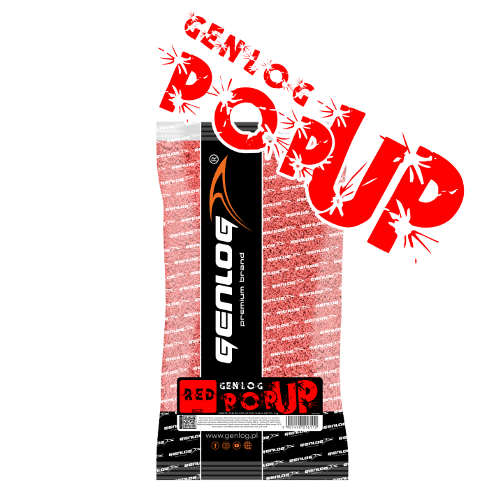 Zanęta GENLOG POP-UP Red 1kg Leszcz / Płoć / Jaź / Kleń / Certa