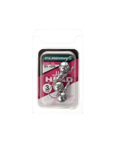 Główki jigowe FLAGMAN Jig Head 2/0 - 12g - op. 3 szt.
