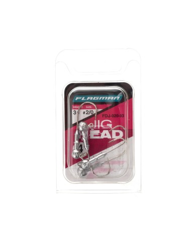 Główki jigowe FLAGMAN Jig Head 2/0 - 3g - op. 4 szt.
