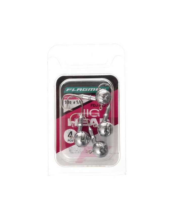 Główki jigowe FLAGMAN Jig Head 1/0 - 10g - op. 4 szt.
