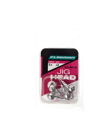 Główki jigowe FLAGMAN Jig Head roz. 2 - 5g - op. 4 szt.