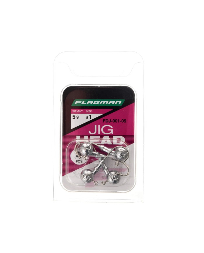 Główki jigowe FLAGMAN Jig Head roz. 1 - 5g - op. 4 szt.