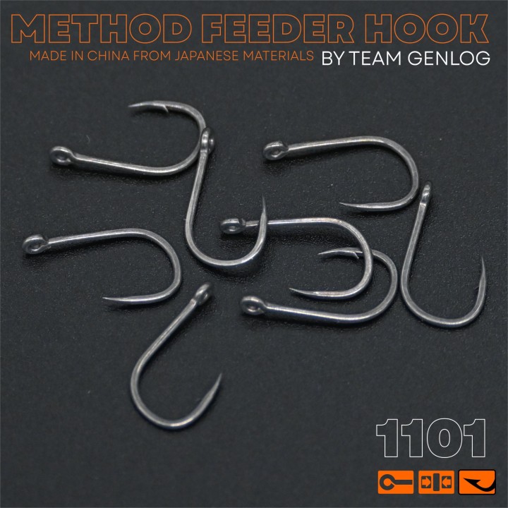 Haczyki Method Feeder GENLOG - roz. 10 - op. 8 szt. - Classic Boilie