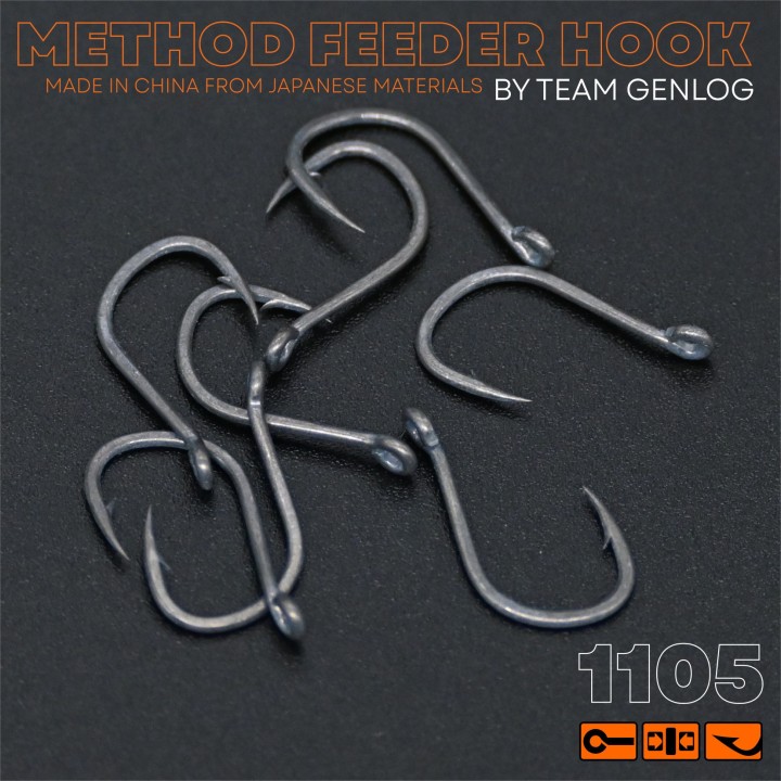 Haczyki Method Feeder GENLOG - roz. 14 - op. 8 szt. - Iseame Ring Matt