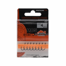 Haczyki Method Feeder GENLOG - roz. 4 - op. 8 szt. - Iseame Ring Matt