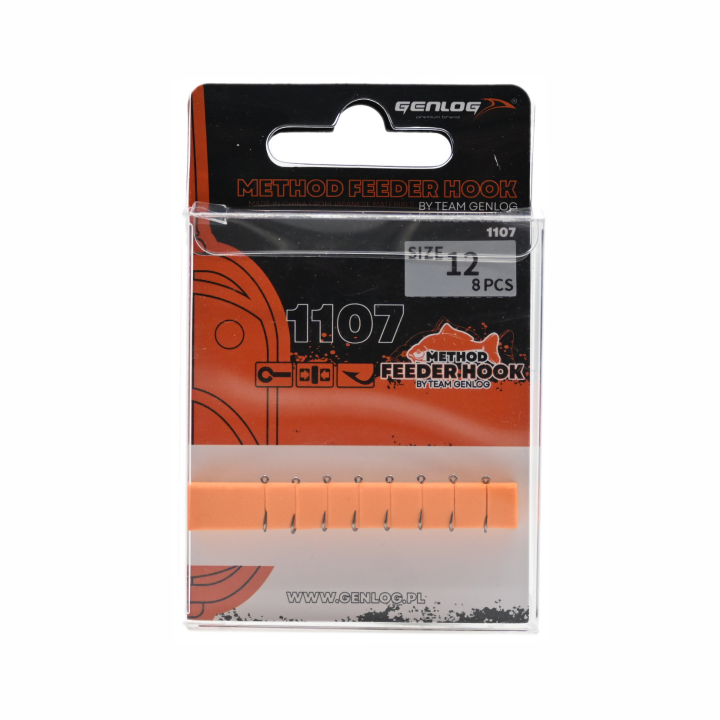 Haczyki Method Feeder GENLOG - roz. 12 - op. 8 szt. - Maruseigo Ring Mat