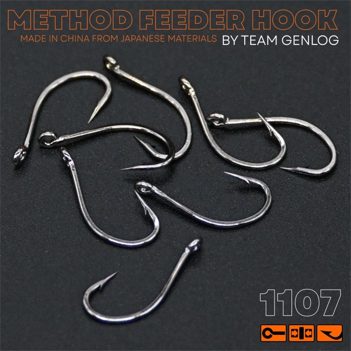 Haczyki Method Feeder GENLOG - roz. 12 - op. 8 szt. - Maruseigo Ring Mat