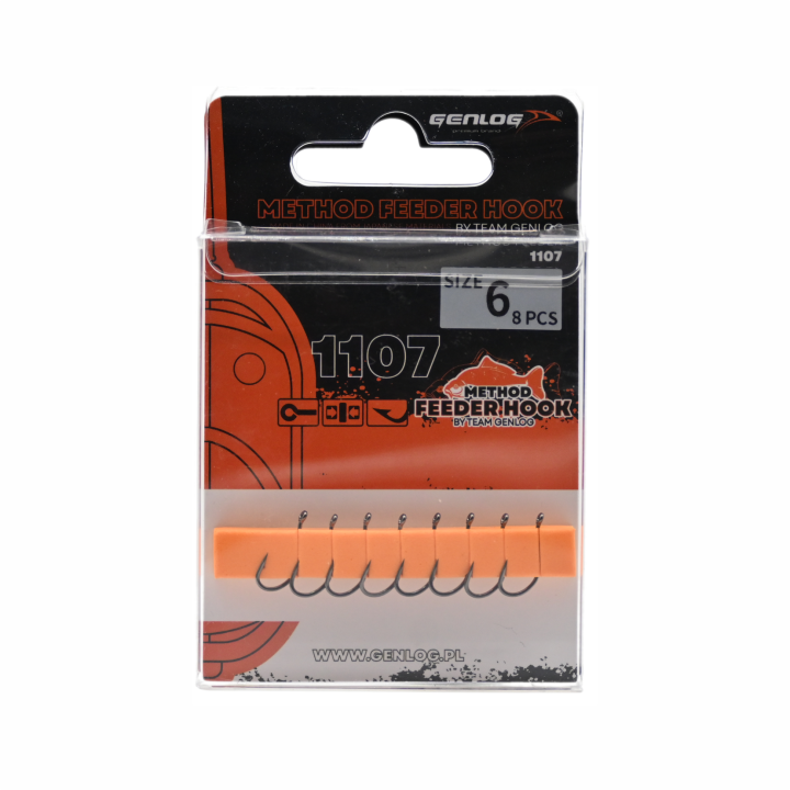Haczyki Method Feeder GENLOG - roz. 6 - op. 8 szt. - Maruseigo Ring Mat