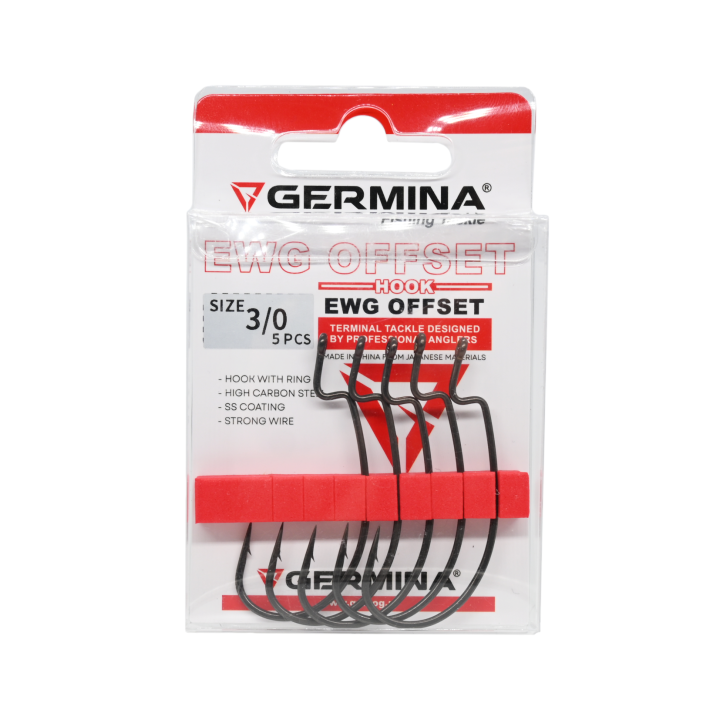 Haczyki GERMINA EWG Offset roz. 3/0 - op. 5 szt.