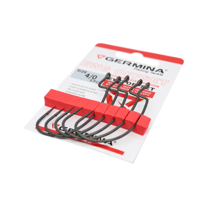 Haczyki GERMINA EWG Offset roz. 4/0 - op. 5 szt.