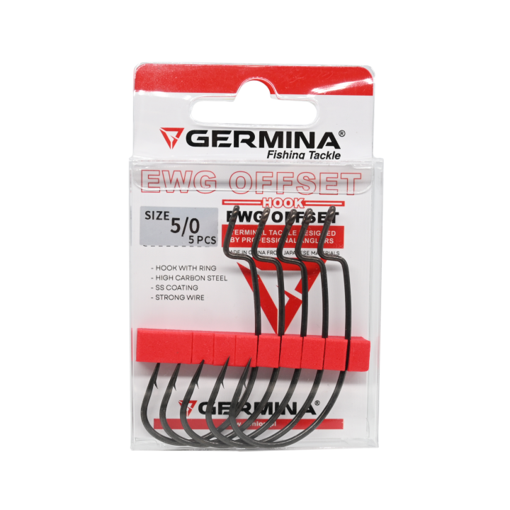 Haczyki GERMINA EWG Offset roz. 5/0 - op. 5 szt.