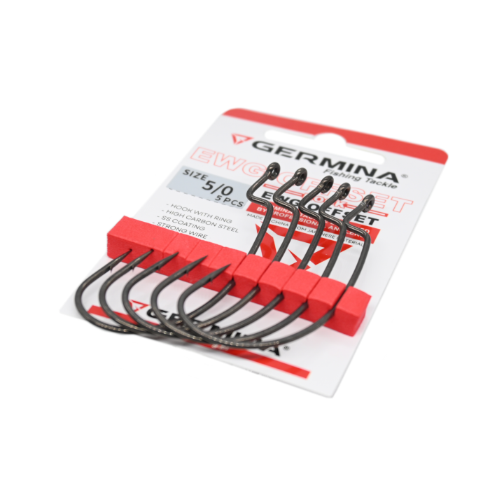 Haczyki GERMINA EWG Offset roz. 5/0 - op. 5 szt.