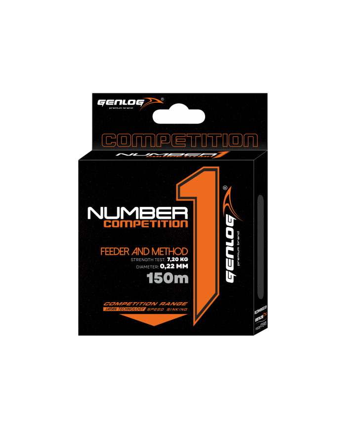 Żyłka GENLOG Number 1 Competition 0.22mm 7.2kg 150m