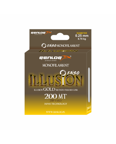 Żyłka GENLOG ENSO ILLUSION Gold 0.25mm 8.7kg 200m Żyłka GENLOG ENSO ILLUSION Gold 0.25mm 8.7kg 200m