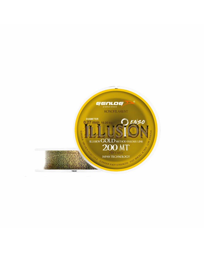 Żyłka GENLOG ENSO ILLUSION Gold 0.27mm 10.2kg 200m Żyłka GENLOG ENSO ILLUSION Gold 0.27mm 10.2kg 200m