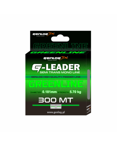 Żyłka GENLOG G-Leader Greenline 0,181mm 5.7kg 300m Żyłka GENLOG G-Leader Greenline 0,181mm 5.7kg 300m