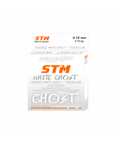 Żyłka GENLOG STM White Ghost 0.18mm 5.1kg 200m Żyłka GENLOG STM White Ghost 0.18mm 5.1kg 200m