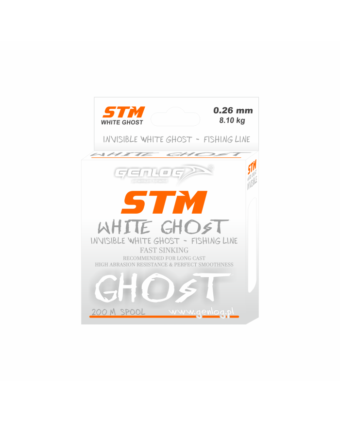 Żyłka GENLOG STM White Ghost 0.26mm 8.1kg 200m
