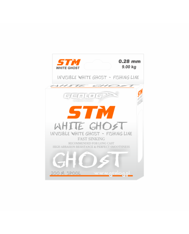 Żyłka GENLOG STM White Ghost 0.28mm 9.0kg 200m Żyłka GENLOG STM White Ghost 0.28mm 9.0kg 200m
