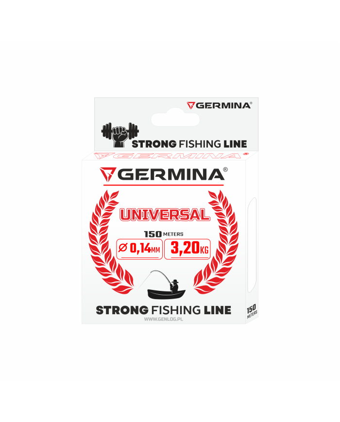 Żyłka GERMINA Universal 0.14mm 3.2kg 150m Żyłka GERMINA Universal 0.14mm 3.2kg 150m